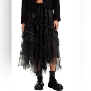 ALL SAINTS, JEN TULLE MAXI SKIRT sz 6